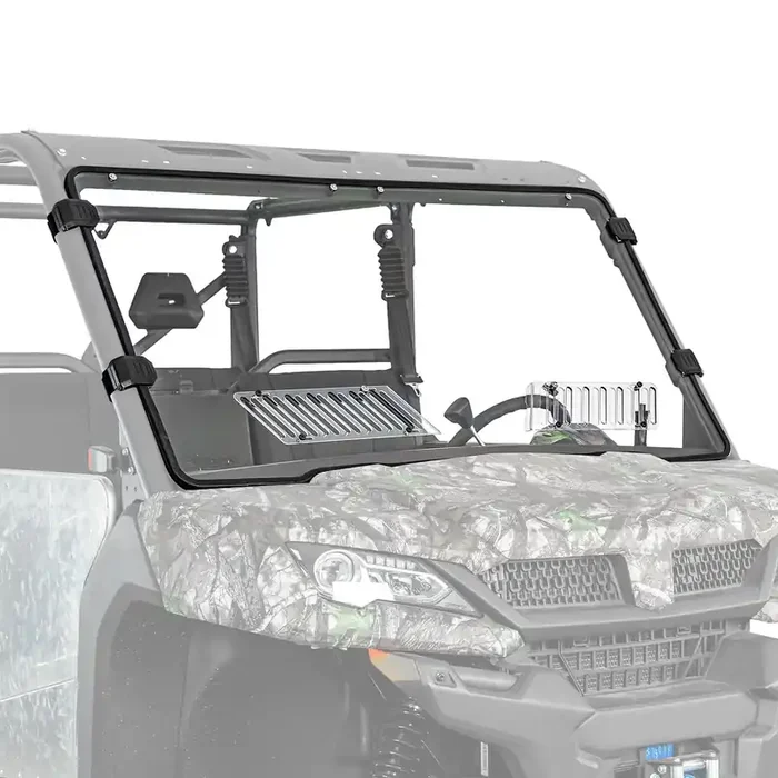 Kemimoto Vented Front Windshield Compatible With Cfmoto Uforce 1000/1000Xl, Scratch Resistant Windshield Compatible With Cfmoto Uforce 1000 2019-2024/Uforce 1000 Xl 2022-2024 Accessories
