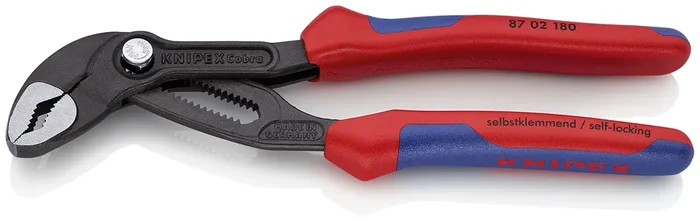 Knipex 87 02 180 Water Pump Pliers Cobra 7,09 With Soft Handle