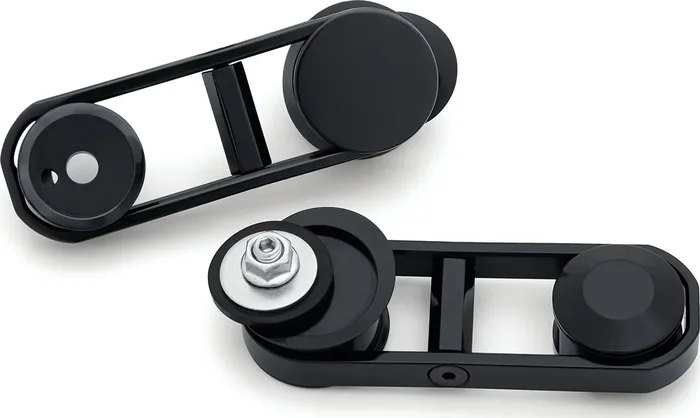 Kuryakyn 6576 Motorcycle Accessory Adjustable Mirror Relocators For 2006-13 Harley-Davidson Street Glide, Black, 1 Pair