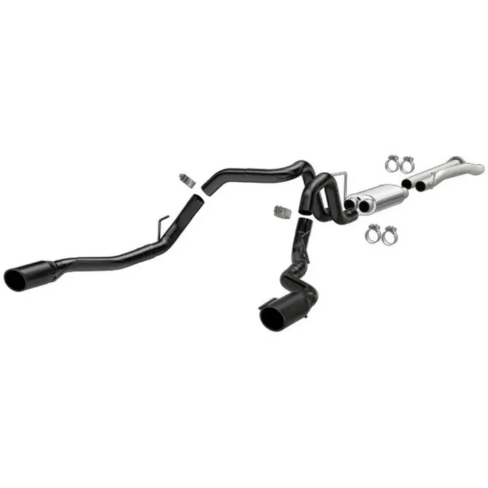 Magnaflow 2017 F-150 Raptor Catback Exhaust System – 3″ Dual Split Rear Exit With 5″ Black Coated Tips