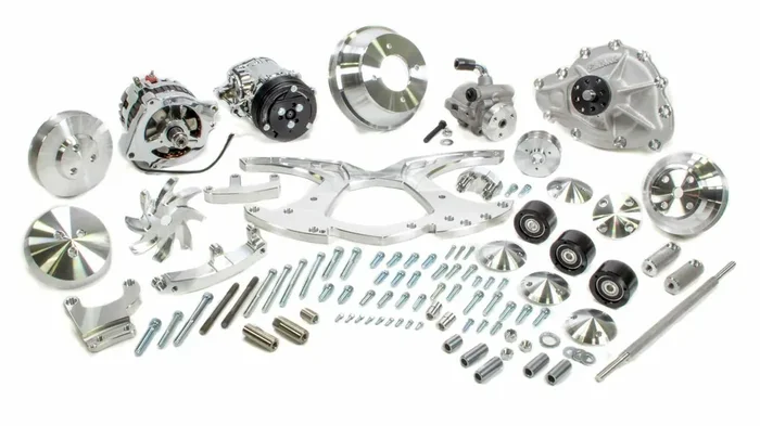 MARCH PERFORMANCE,13135,70-up Firebird Style Trk System Alt A/C P/S W/P