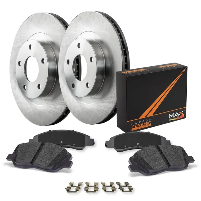 Max Advanced Brakes Rear Brake Kit For 2008-2012 2013 2014 Cadillac Cts 2010 2011 2012 2013 2014 2015 Chevy Camaro Replacement Premium Oe Disc Brake Rotors And Ceramic Brake Pads