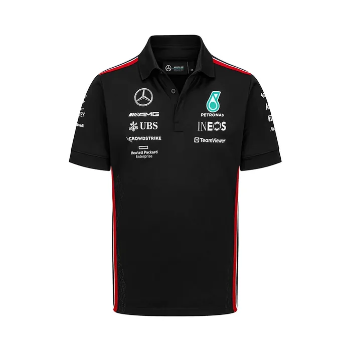 Mercedes Amg Petronas Formula One Team – 2023 Team Polo – Black – Men – Size L