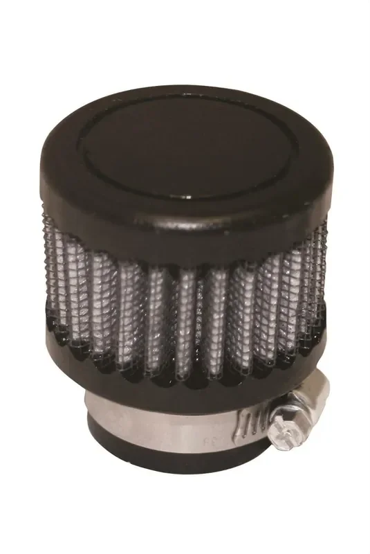 Moroso 68792 Breather, Filtered Clamp-On, Black, 1 Inch I.D.