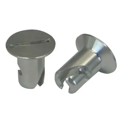 Moroso 71295 5/16 Slotted Flush-Head Quick Fasteners (Aluminum/.400-Short/10pk)
