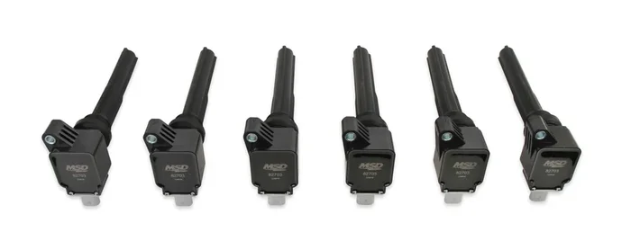MSD 827063 Direct Bolt-In Ignition Coils – Black (2017+ 3.5L V6 Ecoboost)
