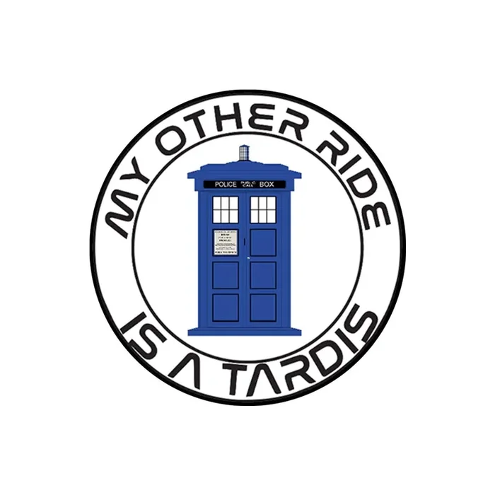 My Other Ride Is A Tardis Sticker Decal Notebook Car Laptop 5‘‘ X 5‘‘ (Color)