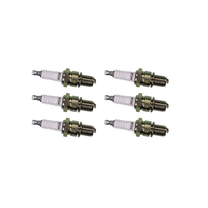 Ngk Standard Series Spark Plug Bpr6Es (6 Pack) For Alfa Romeo Milano Platinum 1987-1989 2.5L/2492Cc