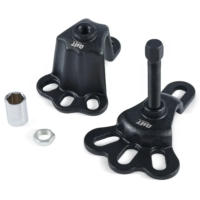 Orion Motor Tech OMT Universal Front Wheel Hub Puller Set, 2-Piece Black Kit for 3-3/4 to 5-1/2 Inch Axles, Includes M16