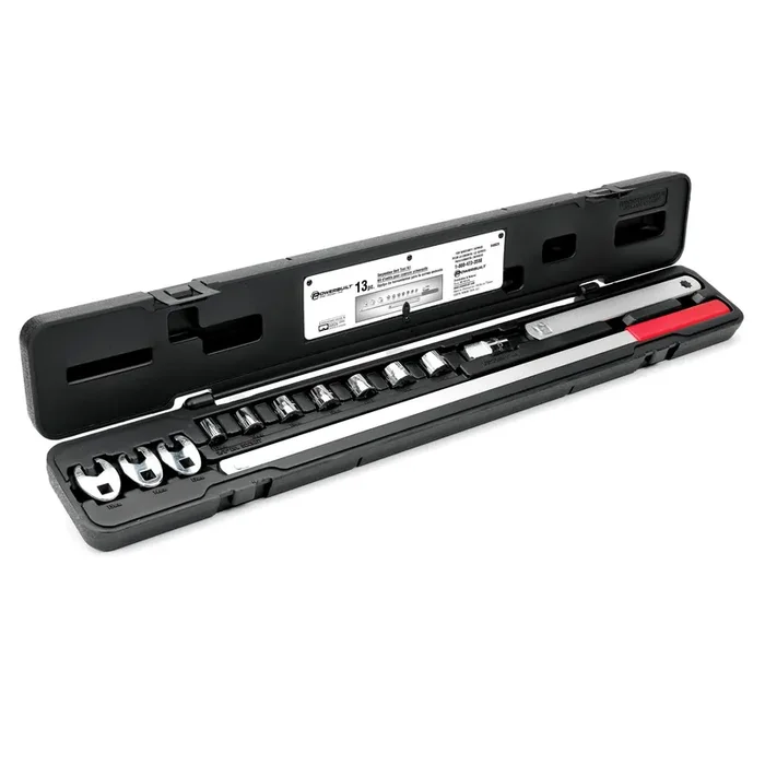 Powerbuilt Serpentine Belt Tool Set, Remove And Install Car Vehicle Serpentine Belts, For Spring-Loaded, Accessories And Storage Case Included – 648629,Silver