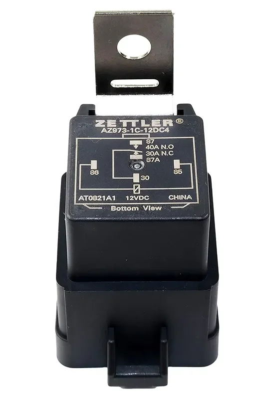 Product Description Electromechanical Relay 12Vdc 85Ohm 40(No) 30(Nc)A Spdt (35.5X46.5X67.3)Mm Bracket Automotive Relay