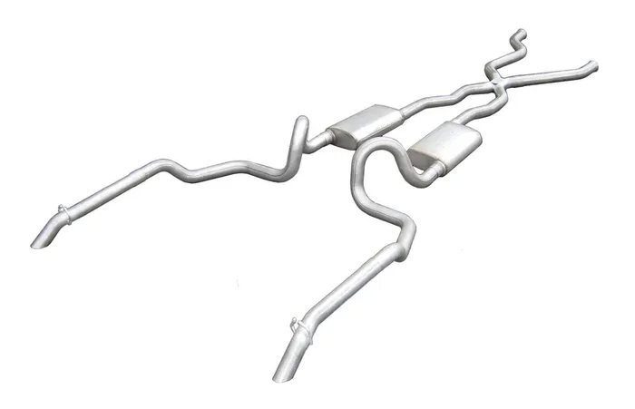Pypes 1994-1996 Chevy Impala Converter Back Exhaust System With X-Pipe Out The Back Exit 409 Stainless Street Pro Mufflers – SGI10S