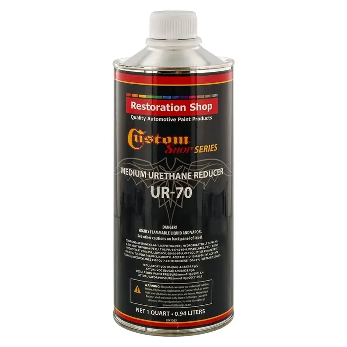 Restoration Shop / Custom Shop – Ur70 Medium Urethane Reducer (Quart) For Automotive Paint And Industrial Paint Use – High Perfo