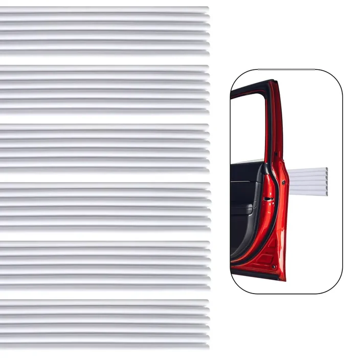 Rubber Bond Garage Wall Protectors 6 Pack – 2.75X15 Inches Strong Self-Adhesive Rubber Bumper Protectors For Garage Walls – Anti-Scratch And Waterproof Garage Wall Protector For Car Doors – White
