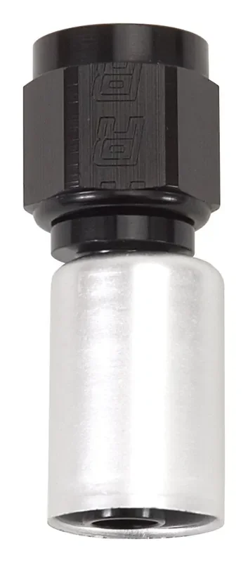 Russell 610523 Proclassic Black/Silver -10 An Straight Crimp Hose End
