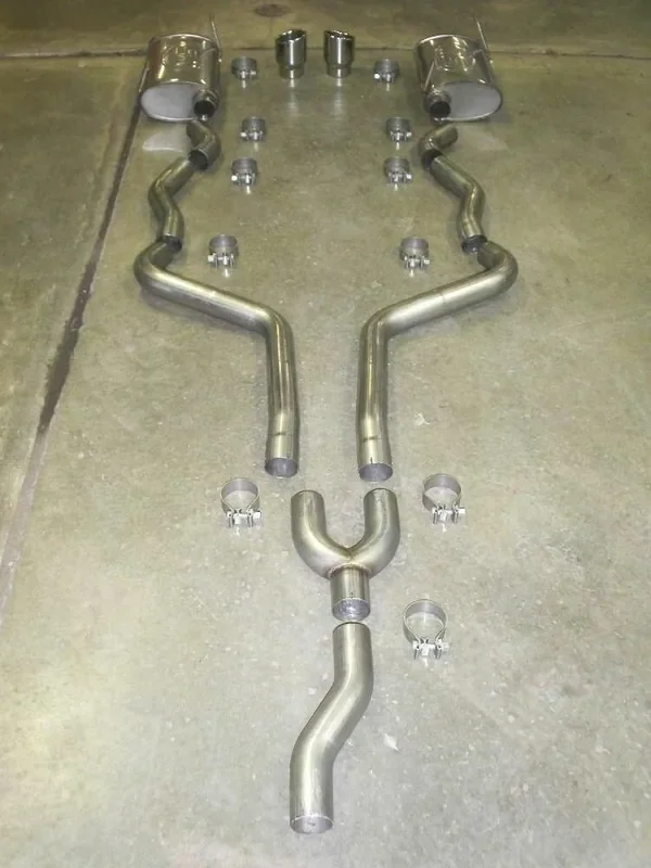 Stainless Works 05-2010 Mustang V6 S Tube Cat-Back System (Bolts to Stock Y Pipe)