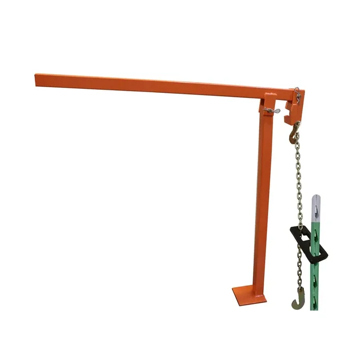 T Post Puller Fence Post Puller Heavy Duty Fence Post Puller With 47‘‘ Lifting Chain & T Post Puller Plate Puller T Post Puller