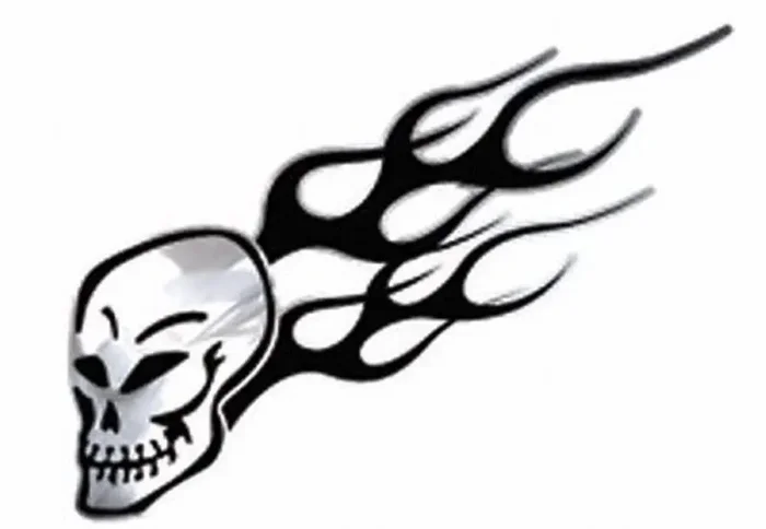 Trimbrite T1952 Steel Effects Skull C/B