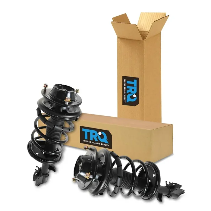 Trq Front Strut & Coil Spring Assembly Set Driver & Passenger Sides Compatible With 05-09 Hyundai Tucson 05-10 Kia Sportage