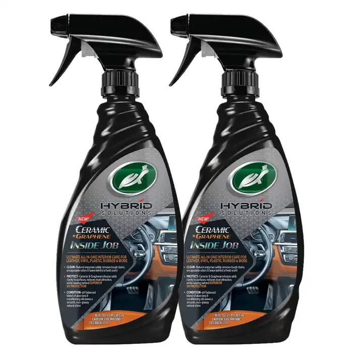 Turtle Wax 54219 Hybrid Solutions Ceramic Graphene Inside Job, Interior Car Cleaner And Protectant, Odor Eliminator, Works On Le