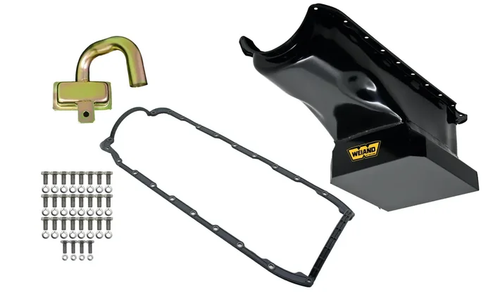 Weiand 5032WND OIL PAN KIT 6QT BLACK FINISH 65/90 BBC (