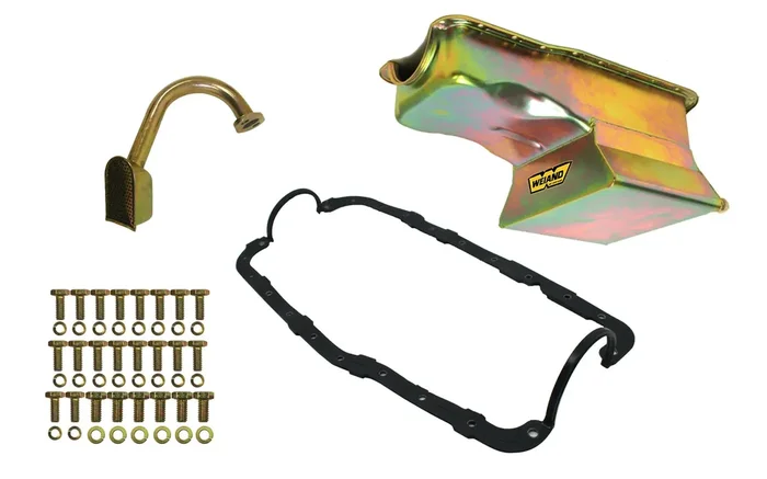Weiand 5037WND OIL PAN KIT 7QT ZINC FINISH 65/87 351W S