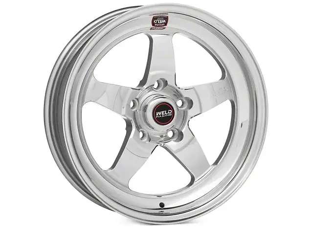Weld Racing Mustang 15×4″ S71 RT-S Polished Front Wheel (86-93 Mustang 5 Lug / 94-04 Mustang / 05-2010 Mustang / 2011-2014 Mustang V6) – 71MP-504A15A