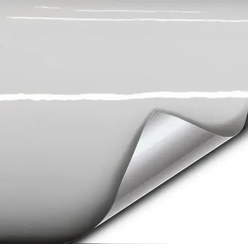 White Gloss 5 Feet X 1 Foot Vinyl Wrap Roll With Air Release Technology