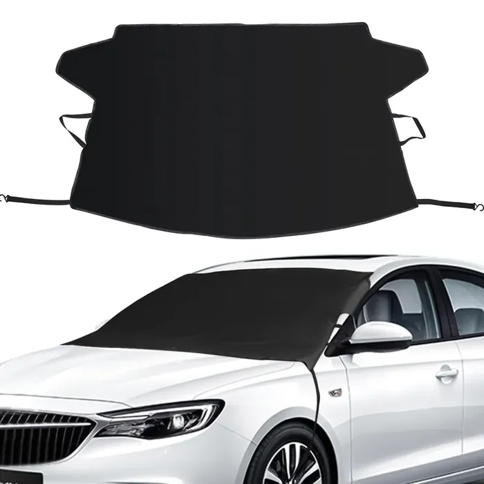 Windshield Cover For Ice And Snow, Car Windshield Snow Cover Winter Ice Sunshade Protector, Universal Fit Suv Auto Car Cover Sno