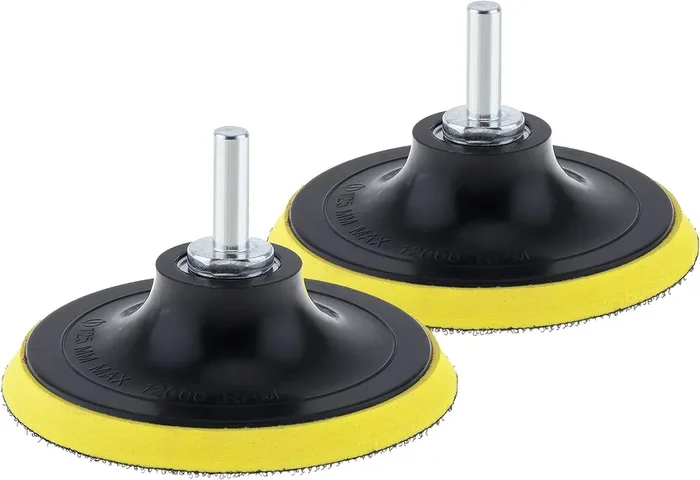 Yakamoz 2Pcs 5 Inch Hook And Loop Backing Pad Sanding Holder Polishing Backer Plate With M14 Thread To 8Mm Adapter For Orbital S