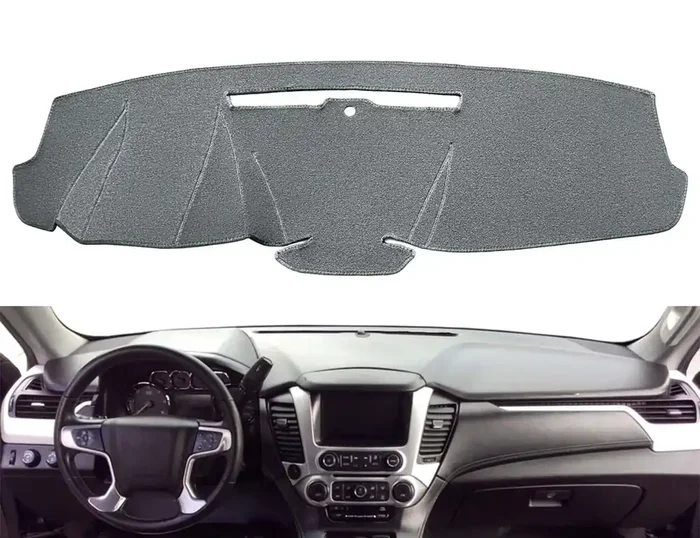 Yiz Dashboard Mat Dash Cover Custom Fit For 2015-2020 Chevy Chevrolet Tahoe Suburban/Gmc Yukon Without Forward Collision Alert,